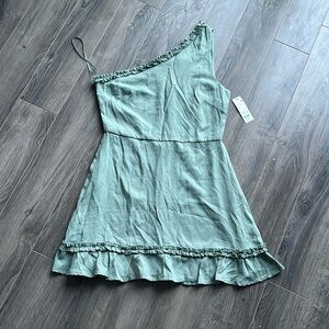 Francesca’s Landyn One Shoulder Ruffled Mini Dress